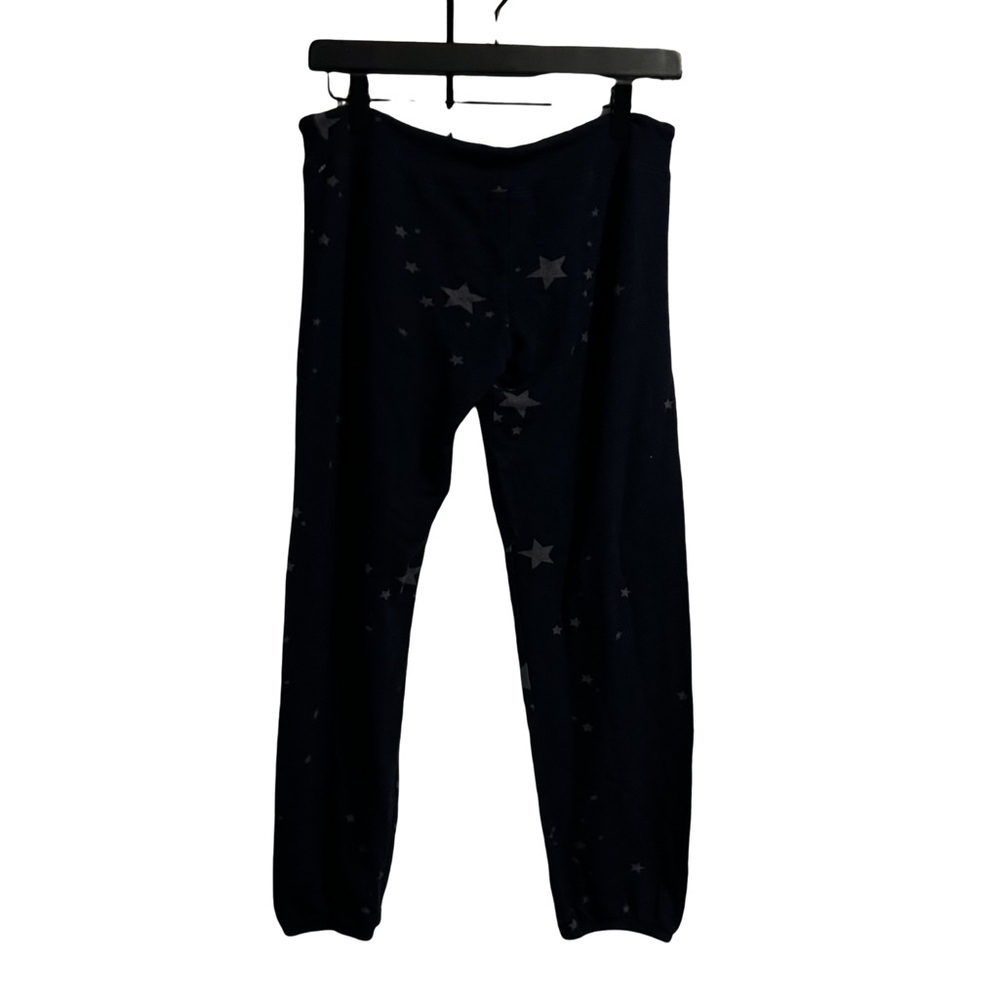 Monrow Vintage Stardust Knit Joggers Navy Silver XS - Picture 3 of 9